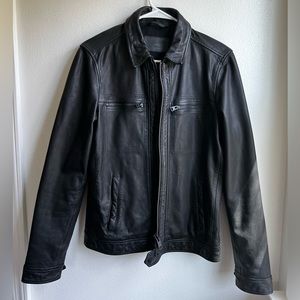 All Saints Black Leather Jacket